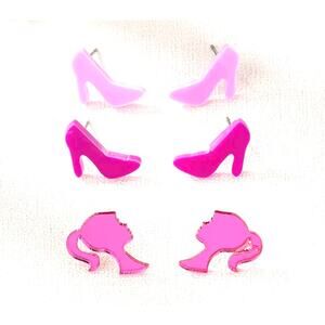 Barbie Studs Earrings Set of 3